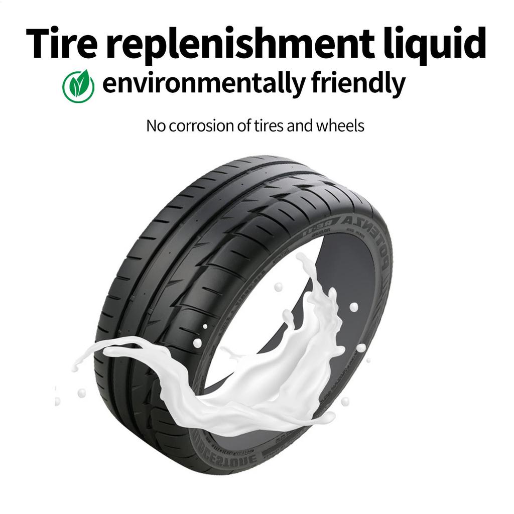 Car Tire Sealant Tire Repair Sealant 450ml Compound With Pressure Inflator Pump Enhances Mobility Safety For All Weather Ride
