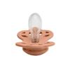 Symmetrical Silicone Pacifier Infinity M Peach 6M+, Bibs
