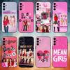 B-Burn Books Mean G-Girls Phone Case For Samsung S25,S24,S21,S22,S23,S30,Ultra,S20,Plus,Fe,Note,10,9,5G Black Cover