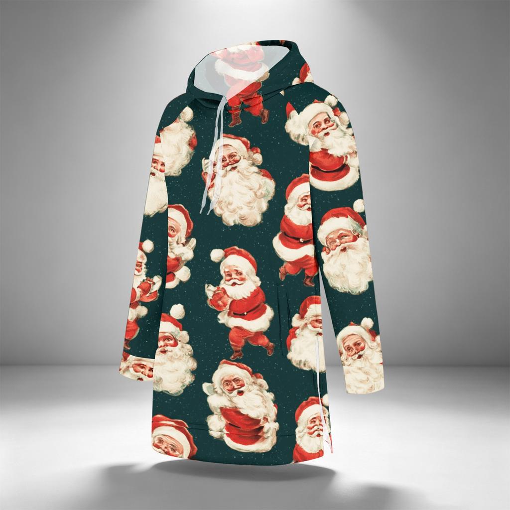 Women's Fashion Casual Long Sleeve Christmas Print Hoodie Top