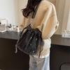 Autumn Niche Canvas Bag Embroidered Handbag Denim Bag Niche Design Fashionable Large Capacity Shoulder Bag Commuter Bag