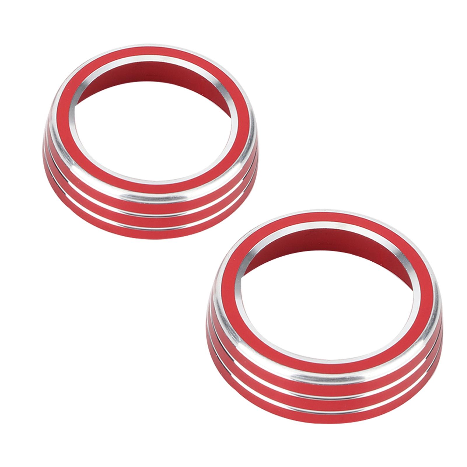 

2 шт., накладка на ручку кондиционера автомобиля, кольцо-наклейка, подходит для Honda Civic 10th