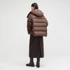 Broadcast Quilted Hooded Stand-up Collar Short Down Jacket