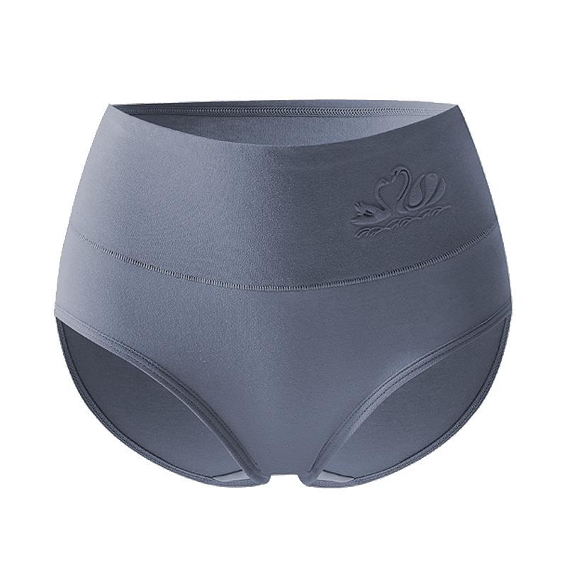 Underkläder i stor storlek för kvinnor Ren bomull Hög midja Åtsittande Triangelskurna utan sömmar Antibakteriella egenskaper Trosor