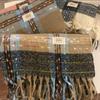 Versatile warm scarf student niche winter imitation cashmere shawl fringed galaxy plaid scarf woman