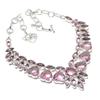 Natural Pink Kunzite Gemstone 925 Sterling Silver Jewelry Necklace 18" AN-2218