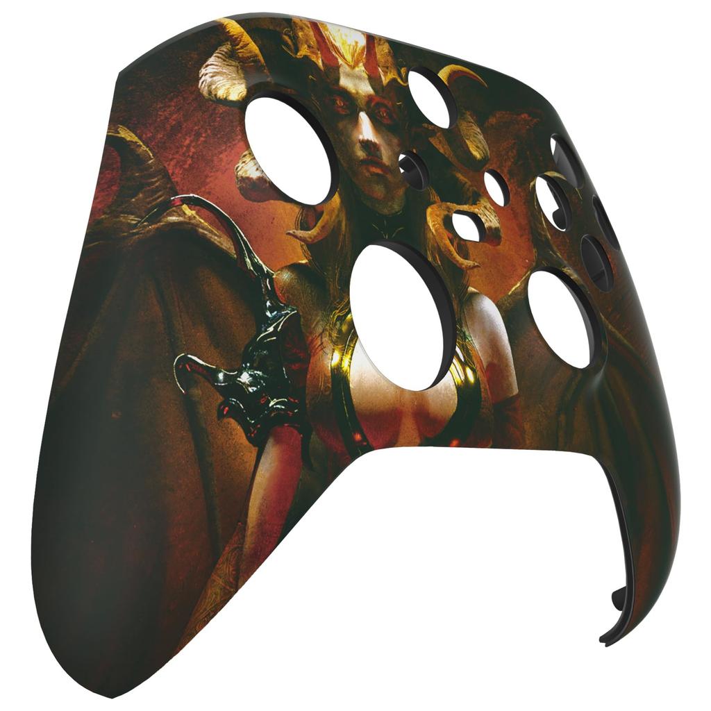 Vlastní přední kryt pro Xbox Series s těžkým krycím panelem pro Xbox Series a Xbox Core, ne eXtremeRate's X/S, inspirovaný hororem