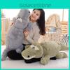 Plush Crocodile Toy Oversized Doll Cute Cartoon Sleeping Pillow Bed Girl Gift
