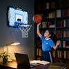 Compacts Indoor Basketball Hoops Remote LED Light Electronic Scoreboard For Bedroom Office Wall Mount Space Saving