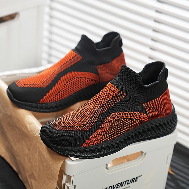 Spring Foot Shoes For Shoes Men'S Shoes Casual Shoes Breathable Fly-Woven Sports Shoes