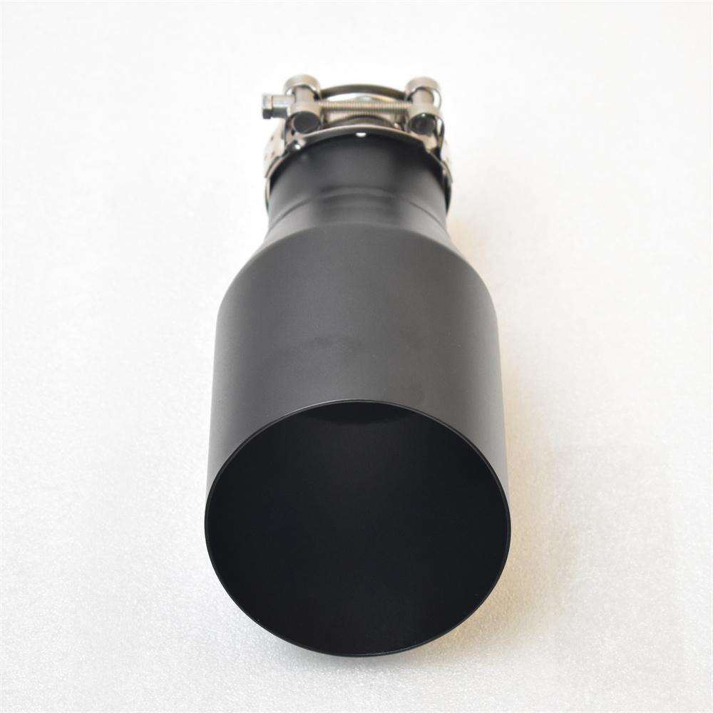 RE Matte Black Stainless Steel Car Accessories Muffler Tip Exhaust System Pipe Universal Nozzle f10 Golf