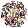 35pcs-50pcs Decals Music Retro Stickers Music Decals Stationery Stickers For Guitar Notebook Fridge