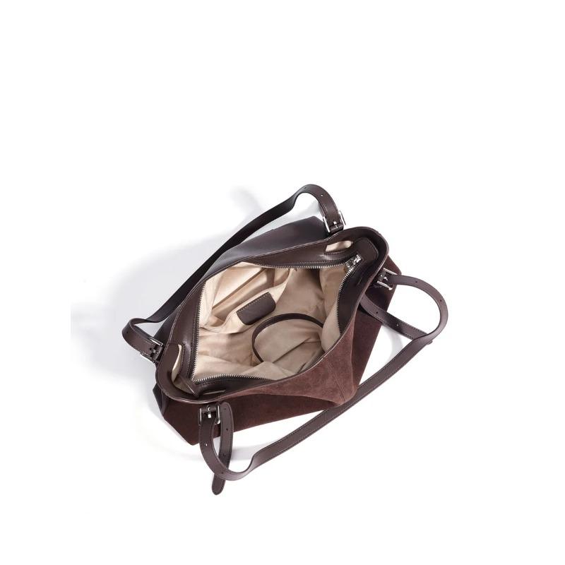 Fashiable Large Capacity Women's Leather Shoulder Bag High-End Feel Suede Autumn Winter Commuter Tote Handbag