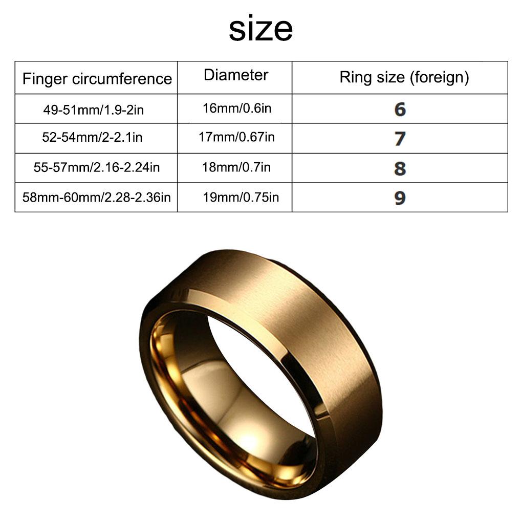 Unisex Band Rings 8mm Hand Knuckle Simple Jewelry Dating Boyfriends Girlfriends Wife Husband Personalized Presents Accessories
