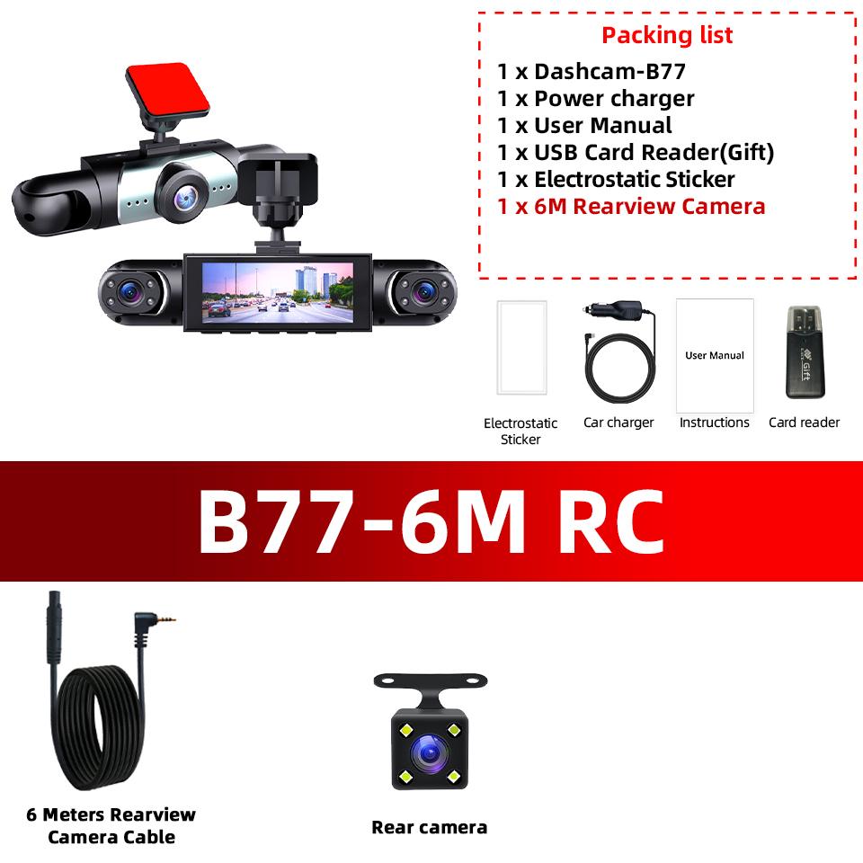 4 Channel Dash Cam Mini Driving Recorder 1080P Video Recorder with Night Vision Parking Surveillance Car DVR Camera
