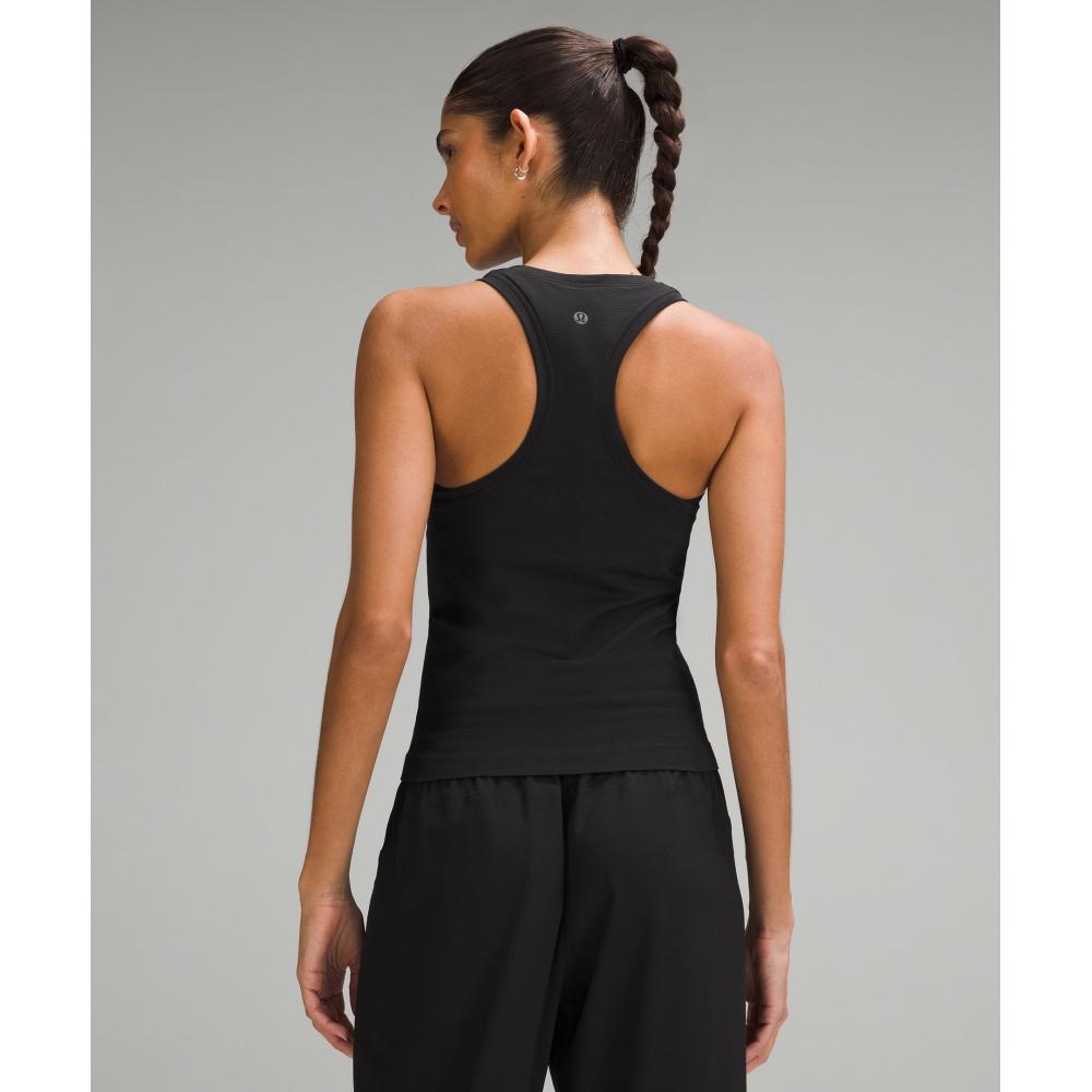 Lululemon Swiftly Tech Racerback Tank Top 2.0  Waist Length Black Black