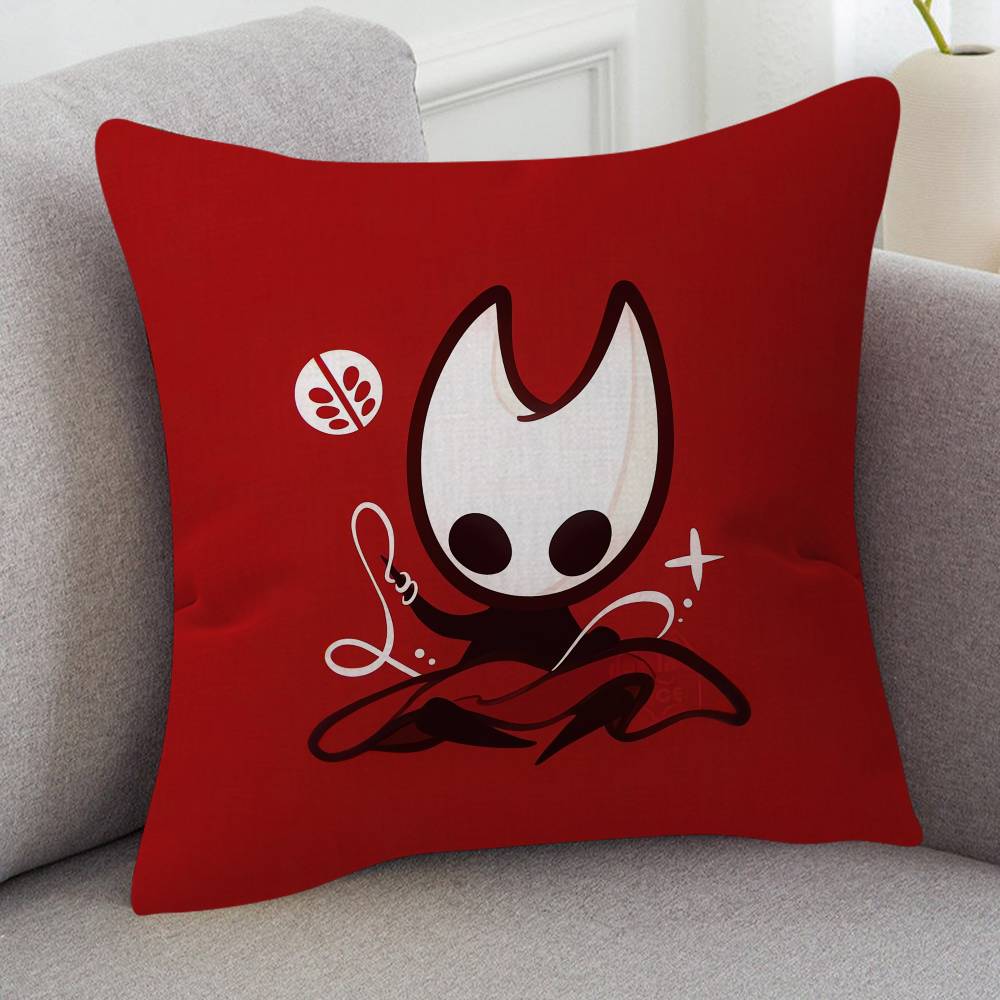 Game Hollow Knight Silksong Cute Cartoon L Game Cushion Cover Pillowcase Upholstery Sofa Throw Pillow Home Decor Pillowcas
