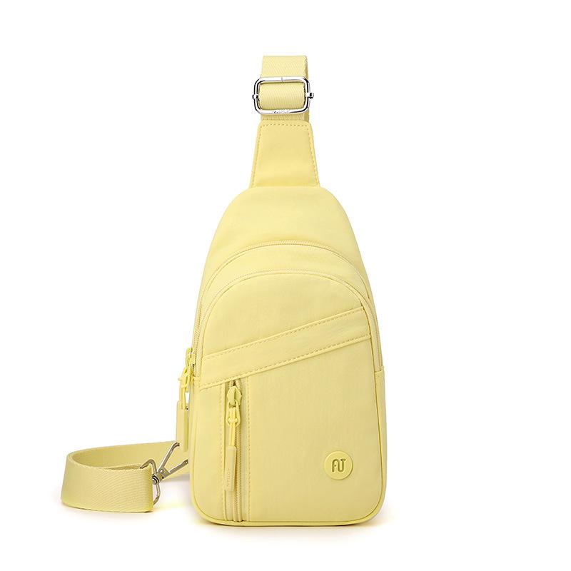 

Женская сумка через плечо для поездок на работу, дорожная нагрудная сумка для активного отдыха светло-желтого