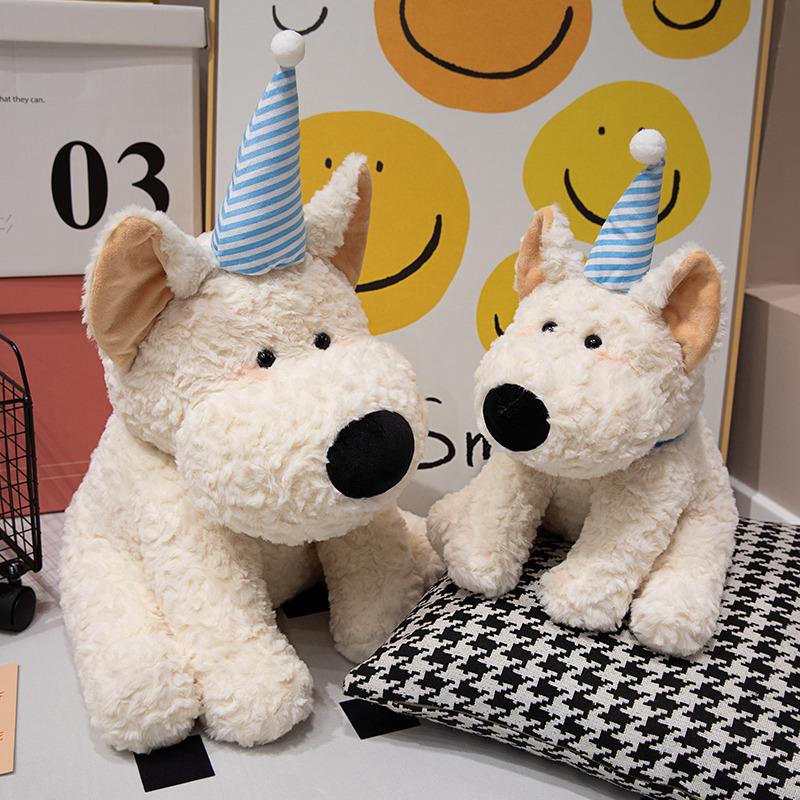 Cute Puppy West Highland Doll Plush Toy Puppy Dog Doll Children's Ragdoll Girl Birthday Gift