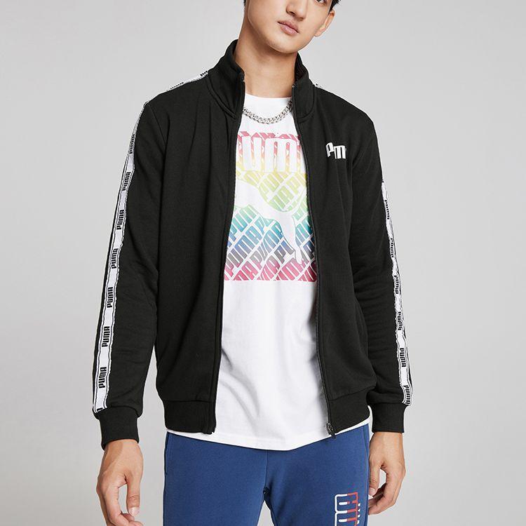 Puma Sports Stand Collar Jacket Men Outerwear Black 587002-01