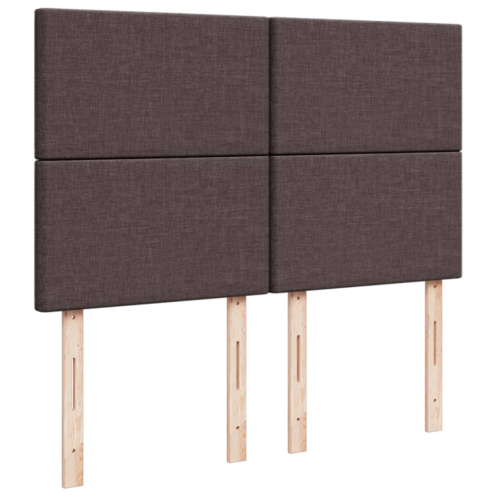 Vidaxl Letto Continentale Con Materasso, Marrone, Tessuto, 140X190 Cm
