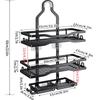 CMAOS U-shaped Wall-Mounted Carbon Steel Shower Caddy