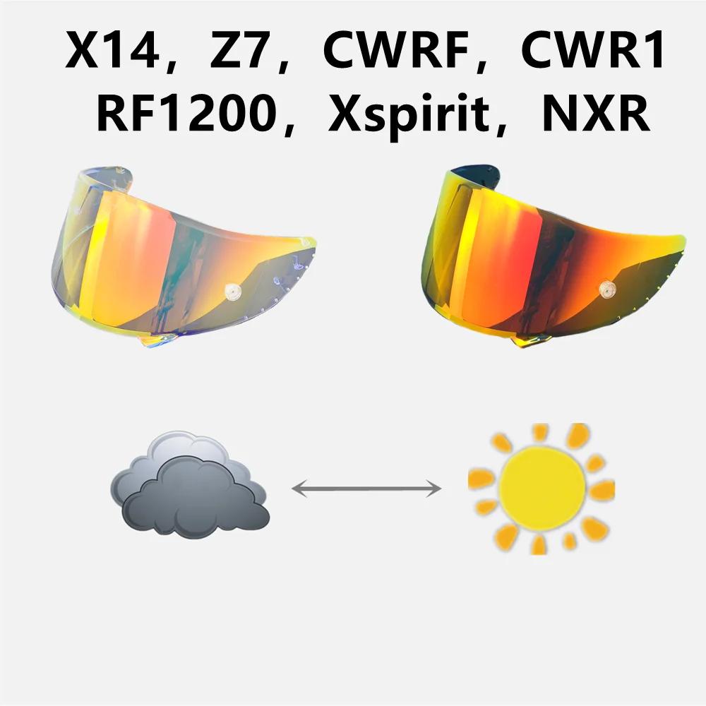 Fotochromatický hledí pro SHOEI Z8 X15 RF1400 CWR-F2 NXR1/2 X14 Z7 CWR1 RF1200 Xspirit GT Air1/2 Neotec CNS-1 TC-5/9 Helmový štít