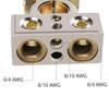 Battery Terminals, 0/2/4/8/10 Gauge Battery Terminal Connectors With Shims And Protective Covers, Suitable For Car, Marine And Truck Conversions