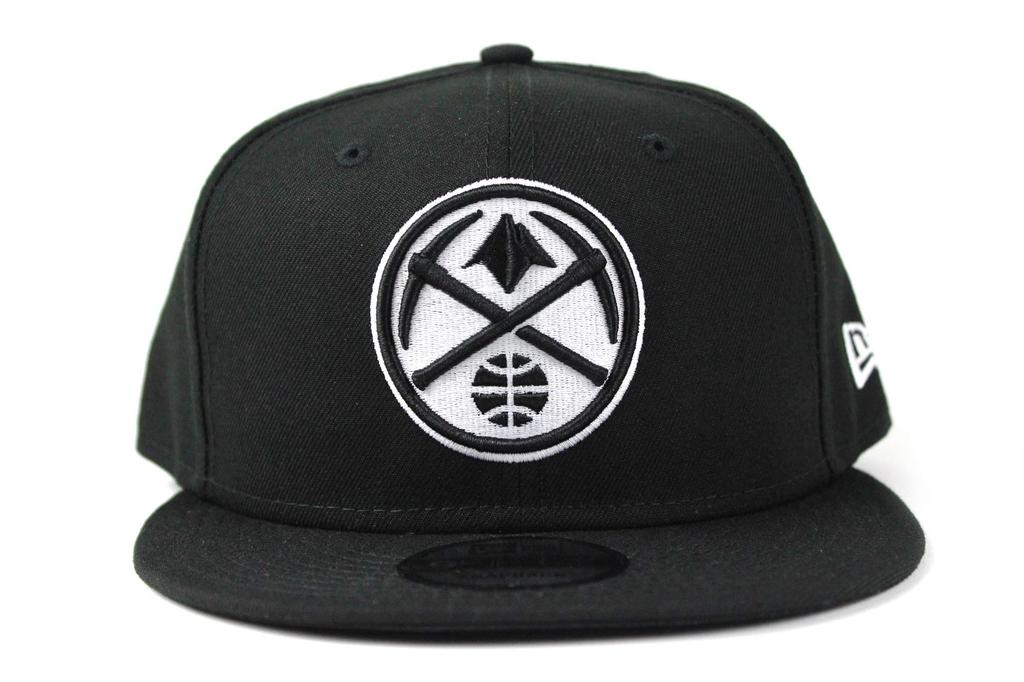 9FIFTY Snapback Cap BLACK WHITE NBA Western Conference Denver Nuggets [New Era] &