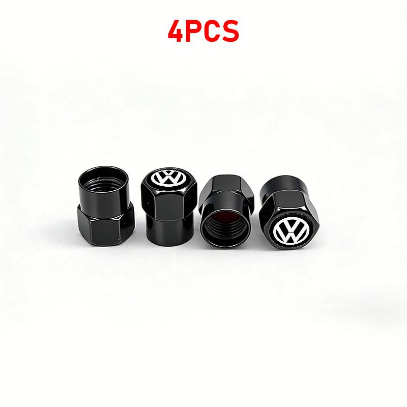 For VW Passat Touareg Magotan Golf 6 7 8 Polo Tiguan GTI Logo Car Tire Wheel Valve Caps Cover Key Chain Ring Keychain Accessory