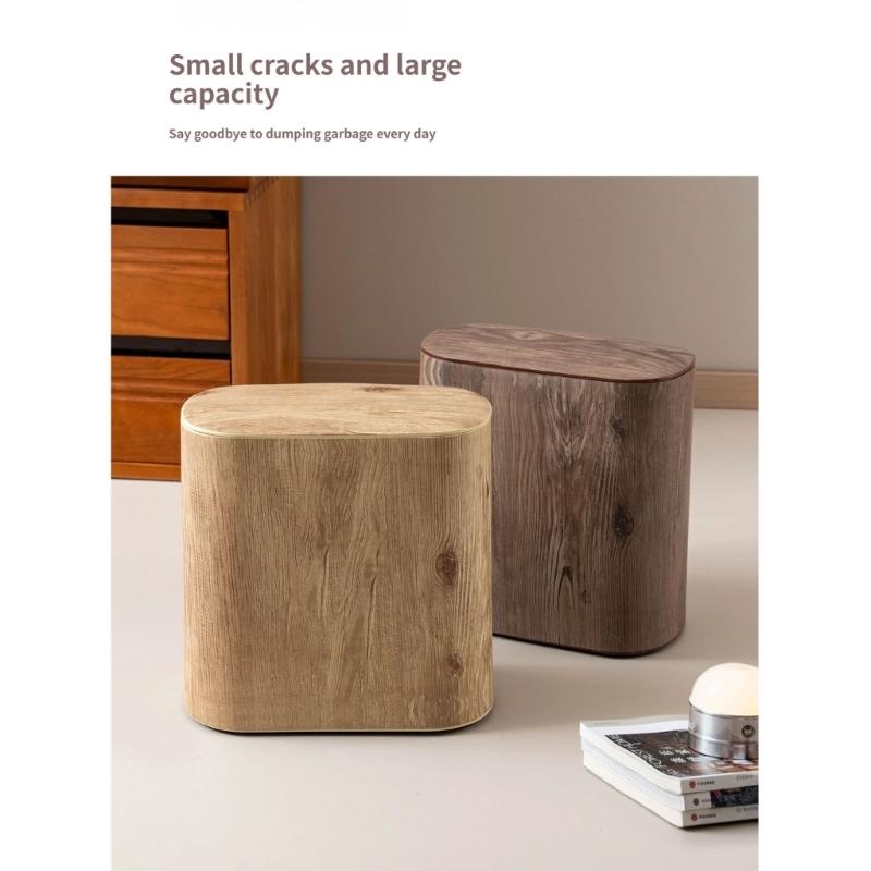 Modern Design Press Open Trash Bin Waste COntainer Basket For Home Kitchens Bathroom Narrow Space Garbage Can