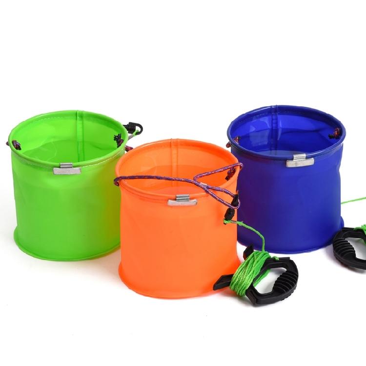 Fish Fishing Barrels Container Foldable Tackle Box Fishing Basin Fishing Gear EVA Fishing Bucket Fishing Bag with Rope