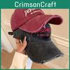 Personalitu Letter Embroidery Classic Cap Protection Breathable Cotton Material