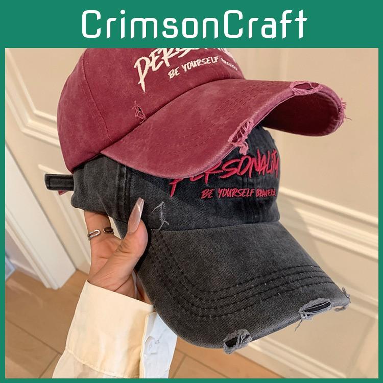 Personalitu Letter Embroidery Classic Cap Protection Breathable Cotton Material