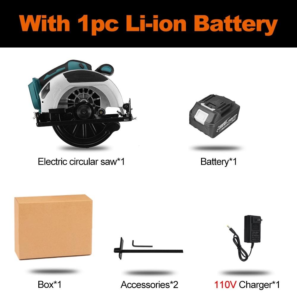 7inches 388VF 180mm Cordless Circular Saw Versatile for Woodworking Cutting  18V 22900mAh