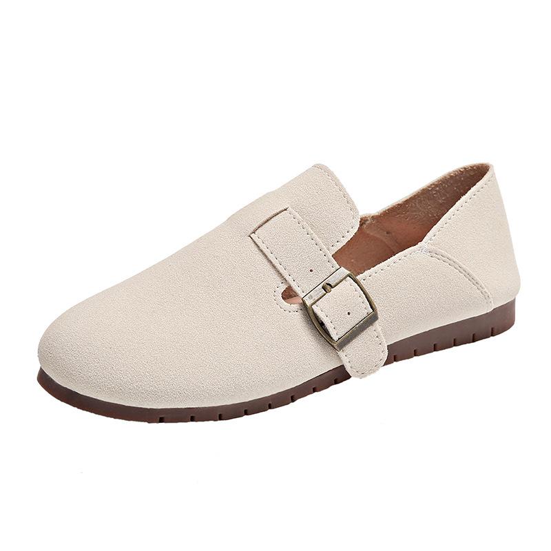 Ретро женские туфли на плоской подошве осенью 2025 года новые ленивые туфли Doudou на мягкой подошве с одной педалью 34 2189₽