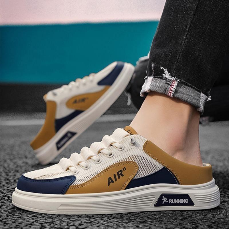 2024 Neue Herren Freizeitschuhe Mesh Atmungsaktive Sportschuhe Sommer Halbschuhe Herren Outdoor Strandschuhe Vielseitige Trendschuhe