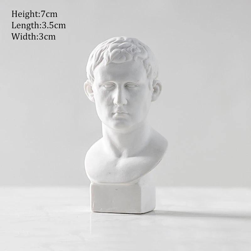 Ancient Greek Goddess Athena Sun God Apollo Mini Plaster Resin Statue Nordic Home Decoration David Head Figurine Art Ornaments