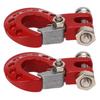 2Pcs RC Trailer Hook Aluminum Alloy Sturdy RC Climbing Car Hook for 1 10 Remote Control Cars Red