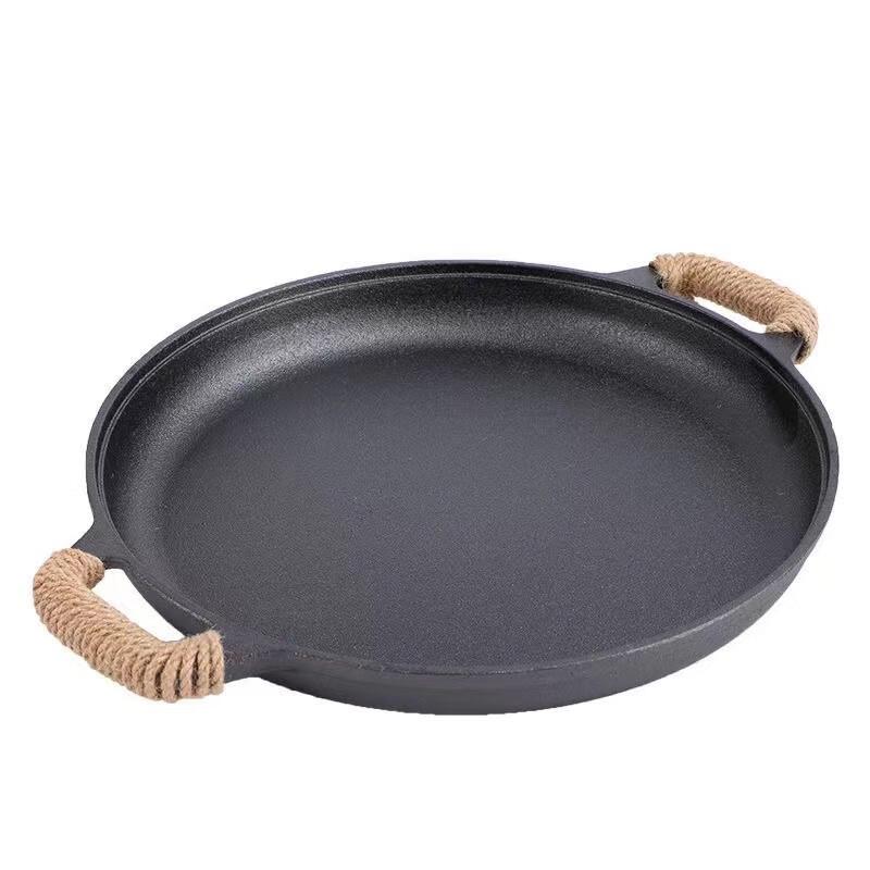 OJW Wrought Iron Non-stick Pancake Griddle Pan 30cm