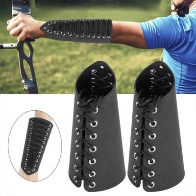 Vintage håndleddsbeskytter Stilig kunstskinn middelaldersk punkarmbeskytter snørearmbelte til fester Festival kostyme