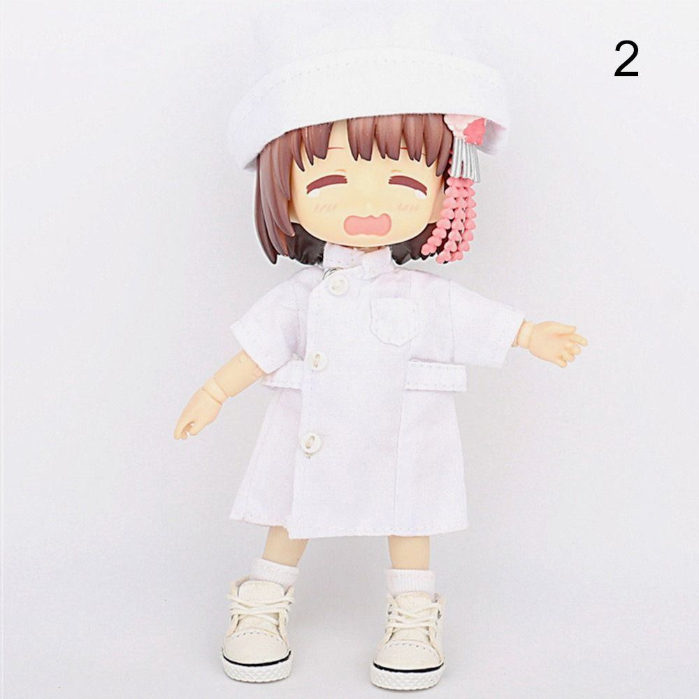 Surgical Uniform Fashion Suit White Coat Outfit White Coat Clothes Plush Doll's Pants Shorts Tops