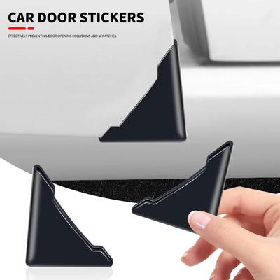 2/4PCS Car Door Corner Protector  Edge Corner Anti-collision Covers Transparent Silicone Protectors Anti-Scratch Protection