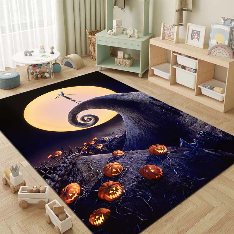 1PC The N-Nightmare Before Christmas Printing Carpet for Living Room Bedroom Kid's Room Home Decor Area Rug Non-slip Mat Gift