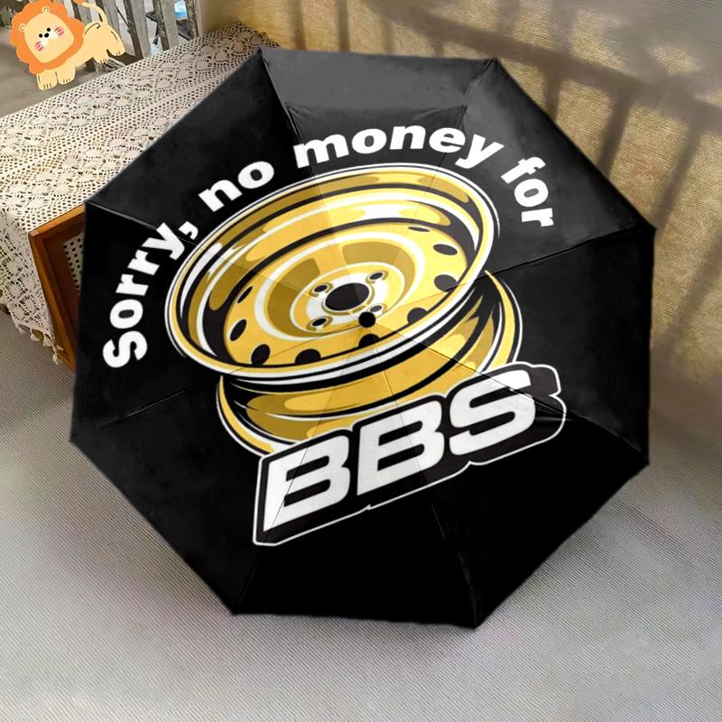 BBS Wheels: Precision Style Folding umbrella Portable travel printing Sun umbrella Three folds