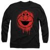 Sesame Street Unisex Adult Spray Face Elmo Graffiti Long-Sleeved T-Shirt