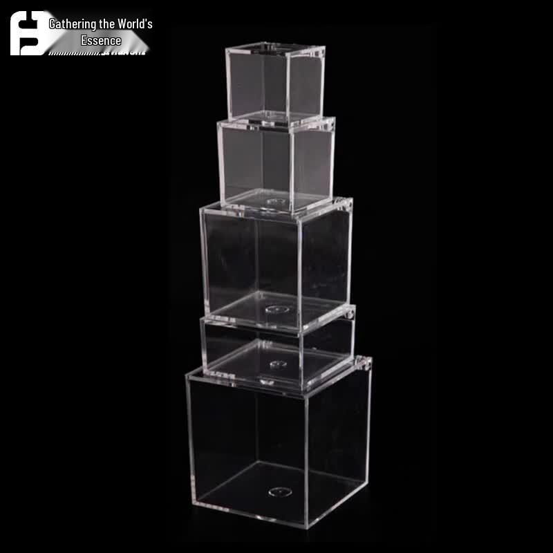 Square Transparent Plastic Display Gift Boxes