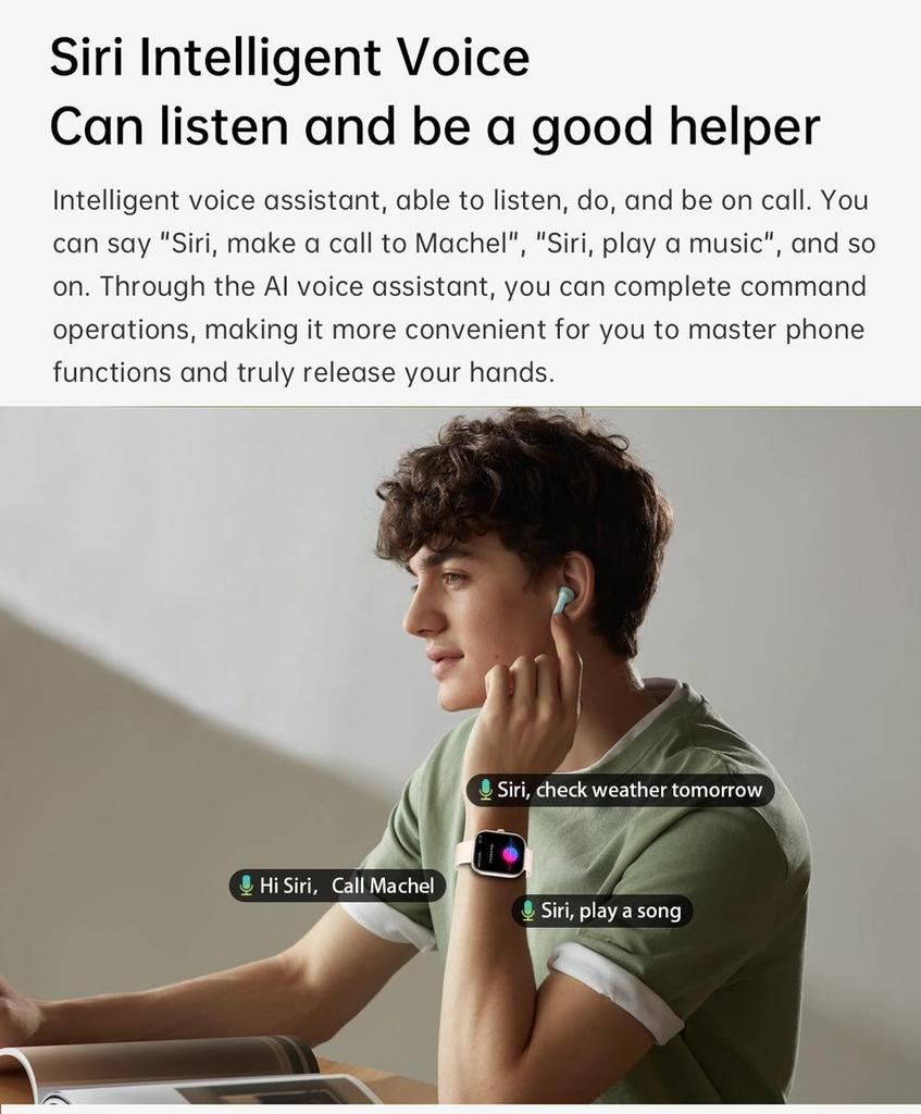 2024 G21 Smart Watch für Männer Frauen Geschenk Full Touch Screen Sport Fitness Uhren Bluetooth Anrufe Digitale Smartwatch