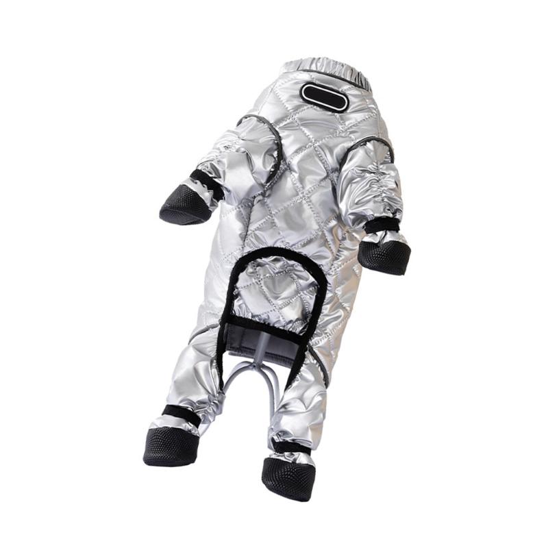 Dustproof Dog Overall for Outdoor Activity Insulated for Warmth Size Option S to XXL with Reflective Safety
