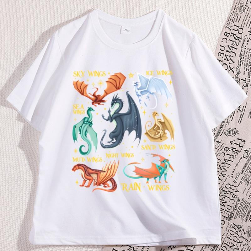Flügel des Feuers Drachen T-Shirt Königin von Pyrrhia T-Shirt Nightwings Seawings Icewings T-Shirt Drachenliebhaber Geschenk Daemon Targaryen